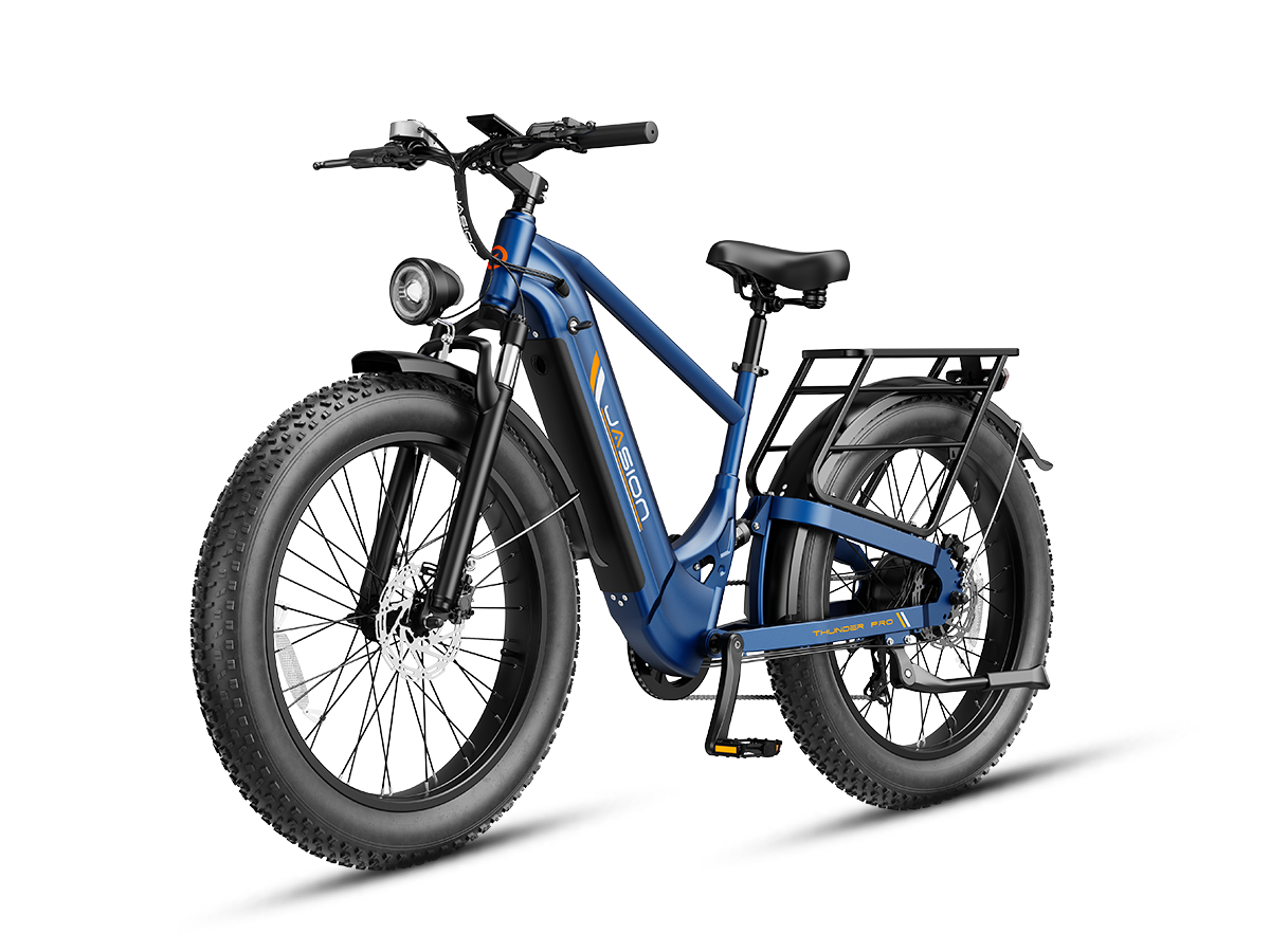 Jasion Thunder Pro Electric Fat Tire Bike – 2000W Peak, 35 MPH, 52V 20Ah Battery, 90-Mile Range
