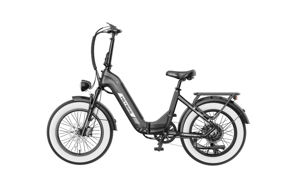 Heybike Ranger S 2.0 Folding Fat Tire Electric Bike – 750W, 28 MPH, 55-Mile Range