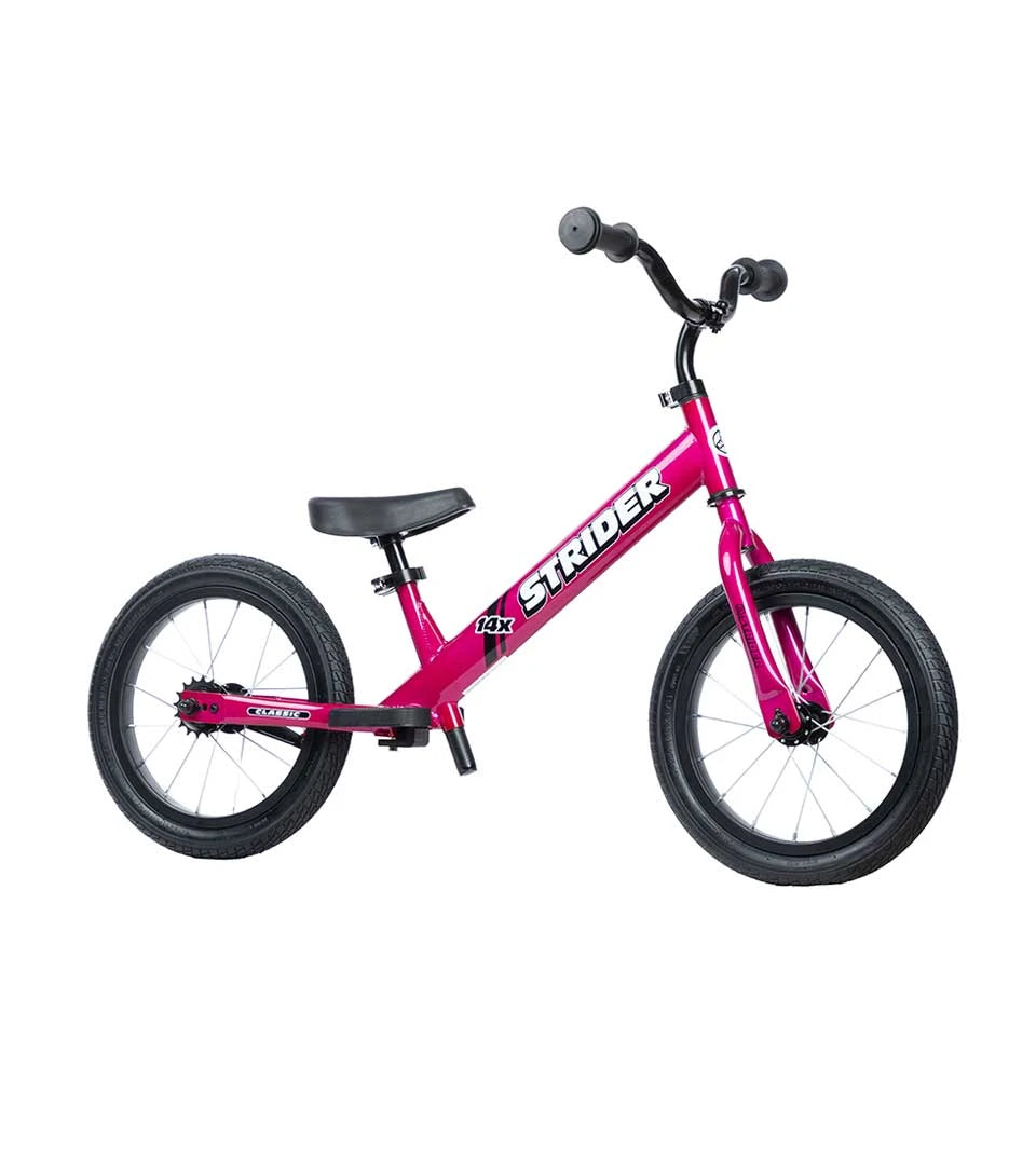 Strider 14x Classic Convertible Kids Bike – 14-Inch Wheels, Balance-to-Pedal Design, Ages 3–6