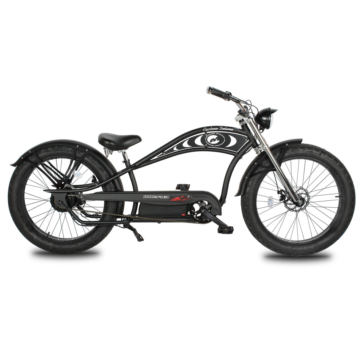 Micargi Cyclone 500W 26" Electric Fat Tire Cruiser 48V 11.6Ah Top Speed 20MPH