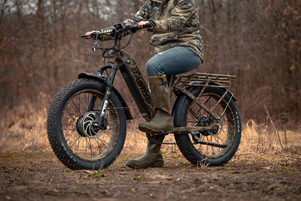 Rambo Krusader 3.0 All-Wheel Drive Up to 28 MPH Dual 500W 48V 15Ah Electric Hunting Bike