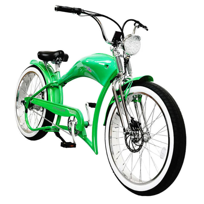 Tracer Twenty5 DS 500W 26" Dual Springer Cruiser E-Bike, 48V 17.5Ah Battery, 30–50 Mile Range, 26” Fat Tires, Top Speed - Up to 25 MPH