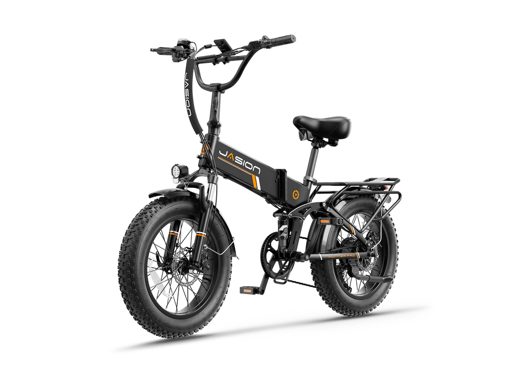 Jasion Hunter Pro Folding Electric Bike 1000W Motor 28 mph 48V 15Ah Battery