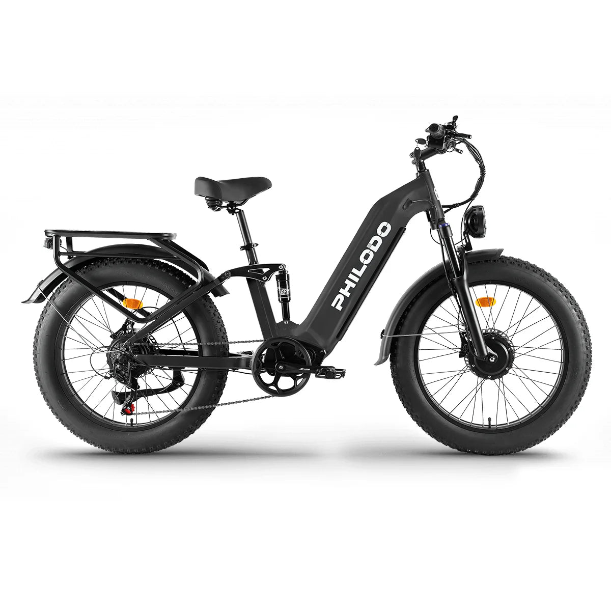 PHILODO FALCON Step-Thru 60V Dual Motor Electric Bike – 5000W Peak, 40-45 MPH, 60V 32Ah UL Battery, Full Suspension Fat Tire eBike