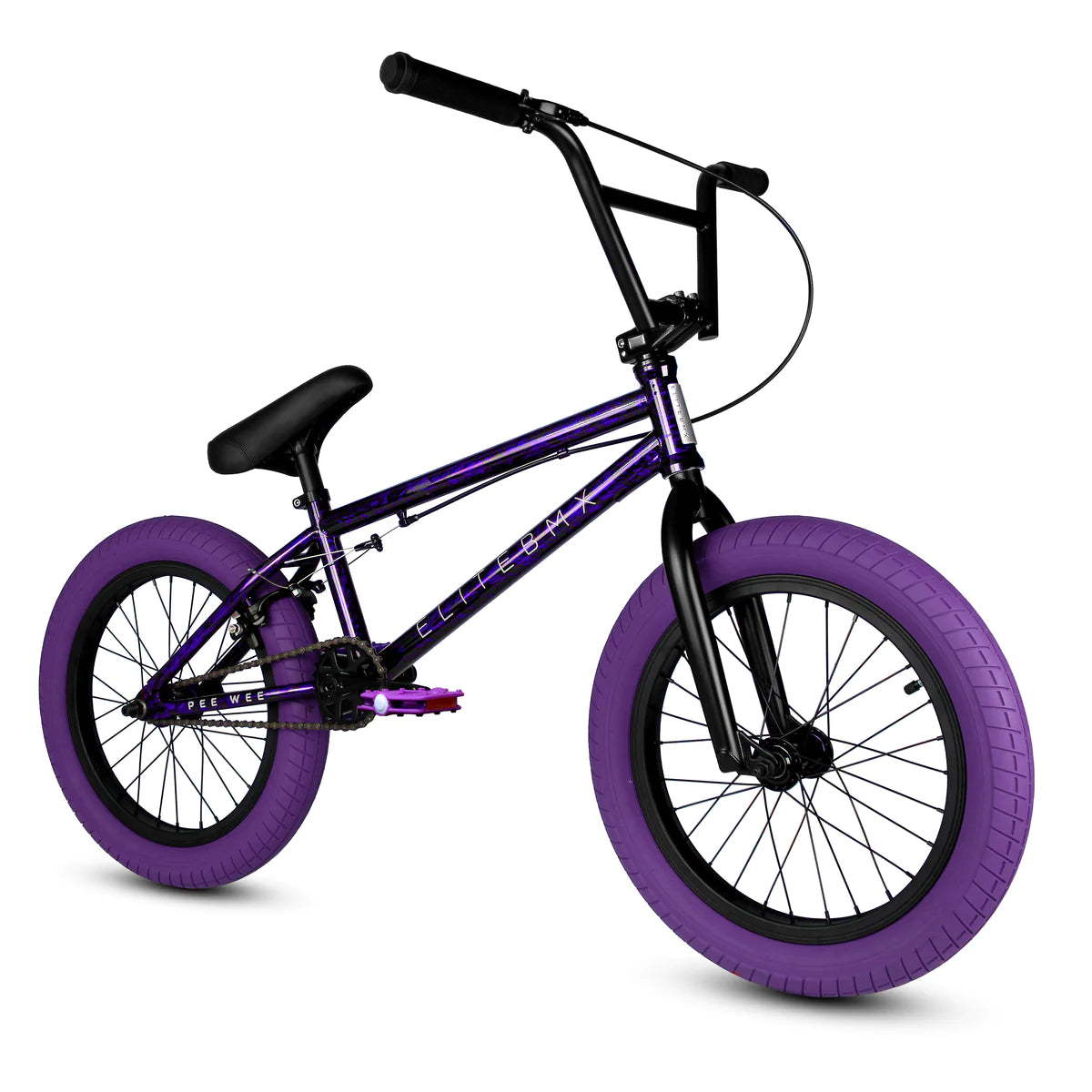 Elite BMX Pee Wee 18" - Purple Carnage | Elite BMX Bike | Bike Lovers USA