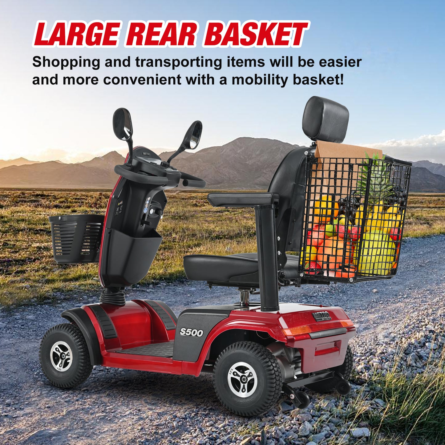 Metro S500 Mobility Scooter - Red | Bike Lover USA | Metro Mobility