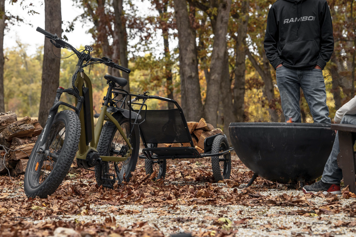 Rambo Roamer 2.0 Up to 28 MPH 750W 48V 15Ah/20Ah Mid-Drive Electric Hunting Bike