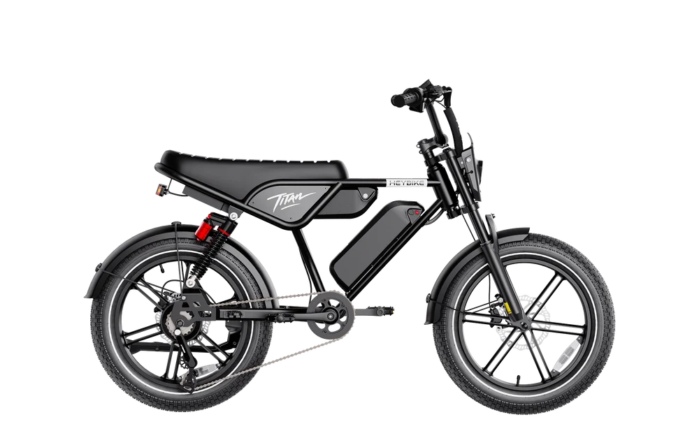 Heybike Titan Moped-Style Electric Bike – 750W, 20 MPH, 80-Mile Range
