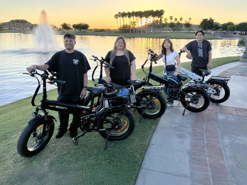Jasion X-Hunter Folding Electric Bike 1400W Peak Motor 28 mph 48V 13Ah Battery
