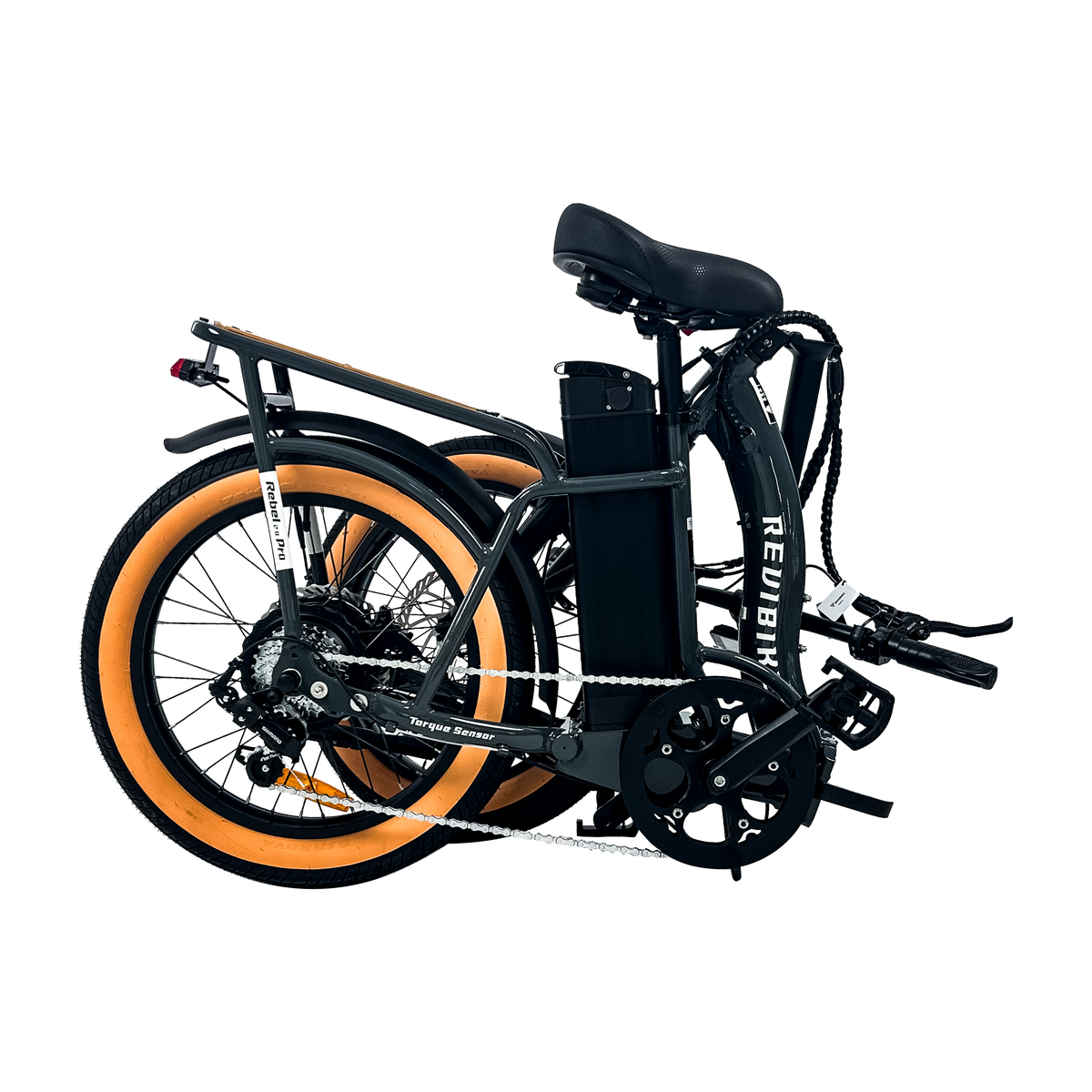 REVIBIKES Rebel.2 Pro Folding Electric Bike – 750W, 30 MPH, 52V 20Ah Battery, 80-Mile Range