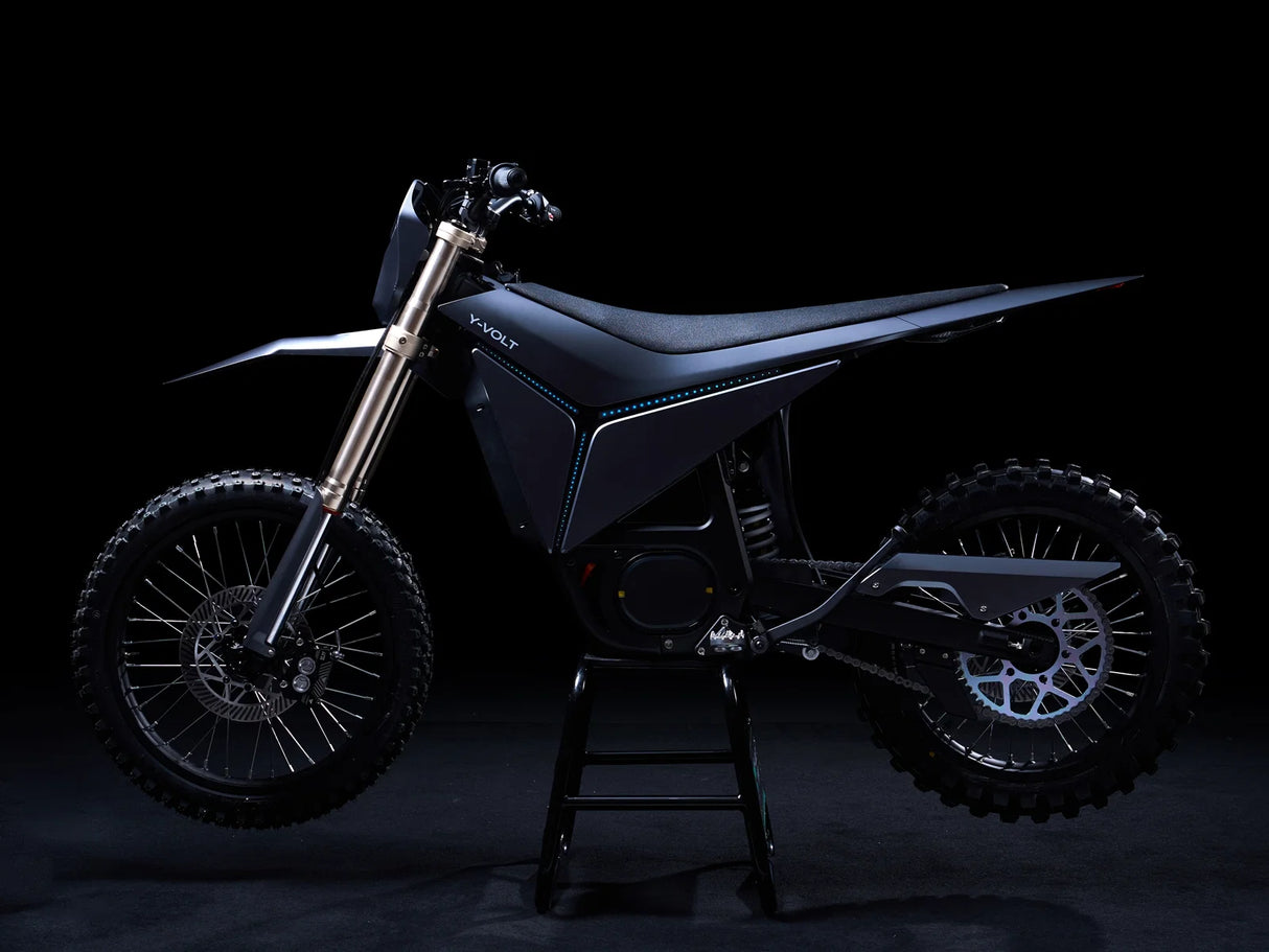 Y-VOLT Surge V Electric Dirt Bike – 35kW Peak Power, 68 MPH Top Speed
