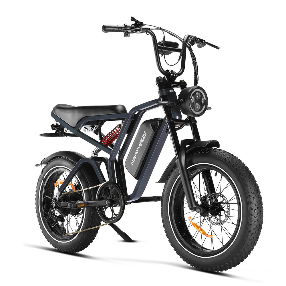 HappyRun Tank G60 Pro Electric Bike 1500W Motor 32 mph 48V 20Ah Battery