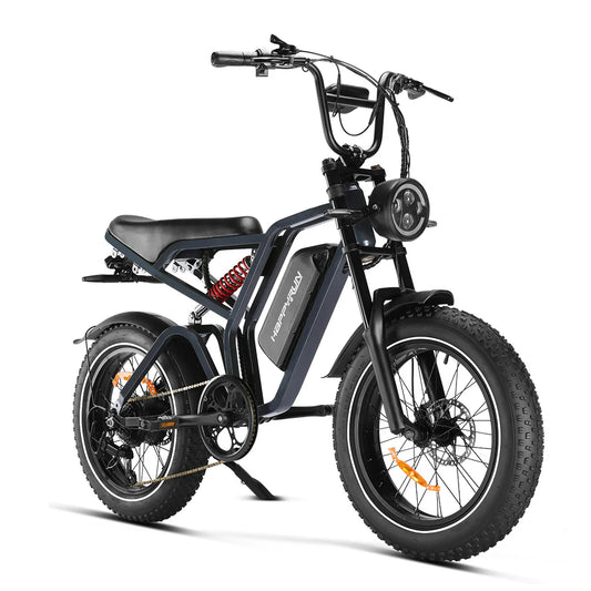 HappyRun Tank G60 Pro – 2000W Moped-Style Off-Road Electric Bike | 25Ah Battery, Full Suspension, Fat Tires