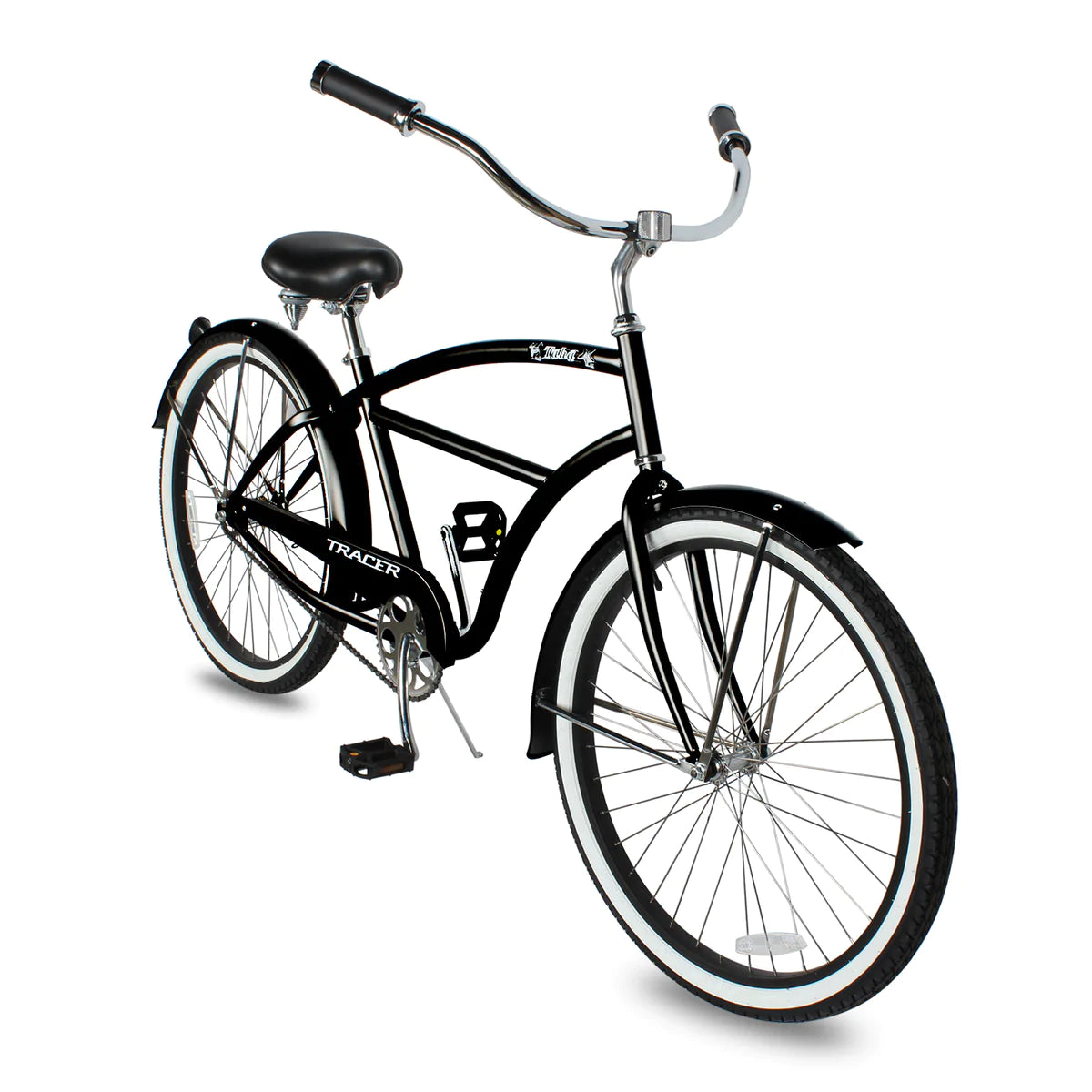 Tracer Taha 26" Beach Cruiser Bike 1 & 7 Speed For Male Shiny Black | 7 Speed | Single Speed | Cruiser Bike | Adult Bikes | Beach Cruiser Bikes | Bike Lover USA