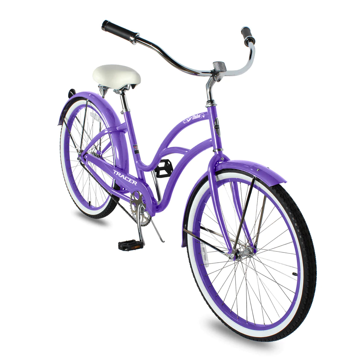 Tracer Taha 26" Beach Cruiser Bike 1 & 7 Speed For Female - Purple | Single Speed | Cruiser Bike | Adult Bikes | Beach Cruiser Bikes | Bike Lover USA