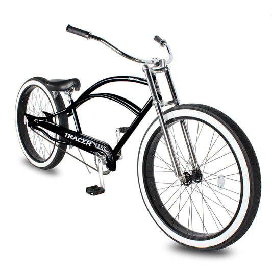 Tracer Master 29" Chopper Stretch Cruiser Fat Tire Bike - Black | Fat Tire Bike | Cruiser Fat Tire Bike | Stretch Bike | Fat Tire | Bike Lover USA