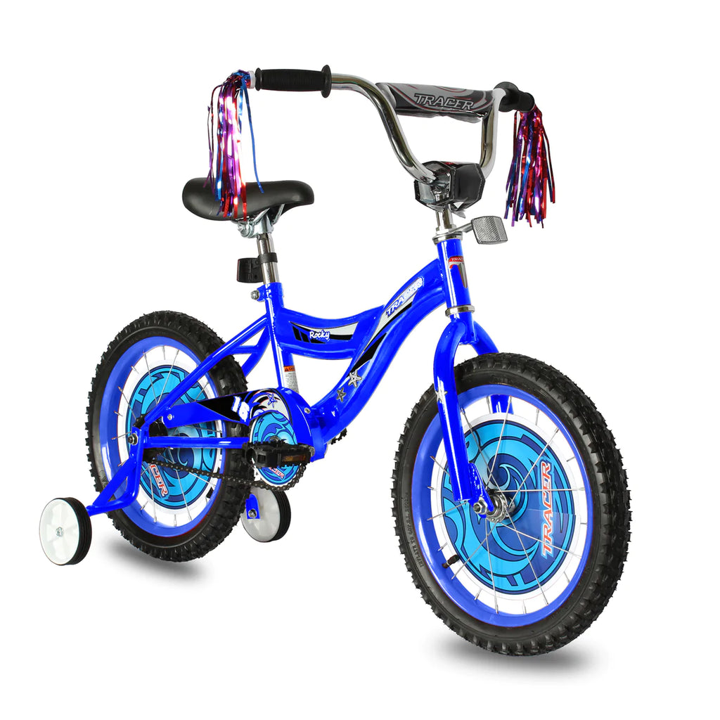 Tracer Rocky 16 Inch Kids Bike - Blue | Kids Bike | Logan | Kid's BMX Bikes | Freestyle BMX Bikes | BMX Bike | Tracer Bike | Bike Lover USA