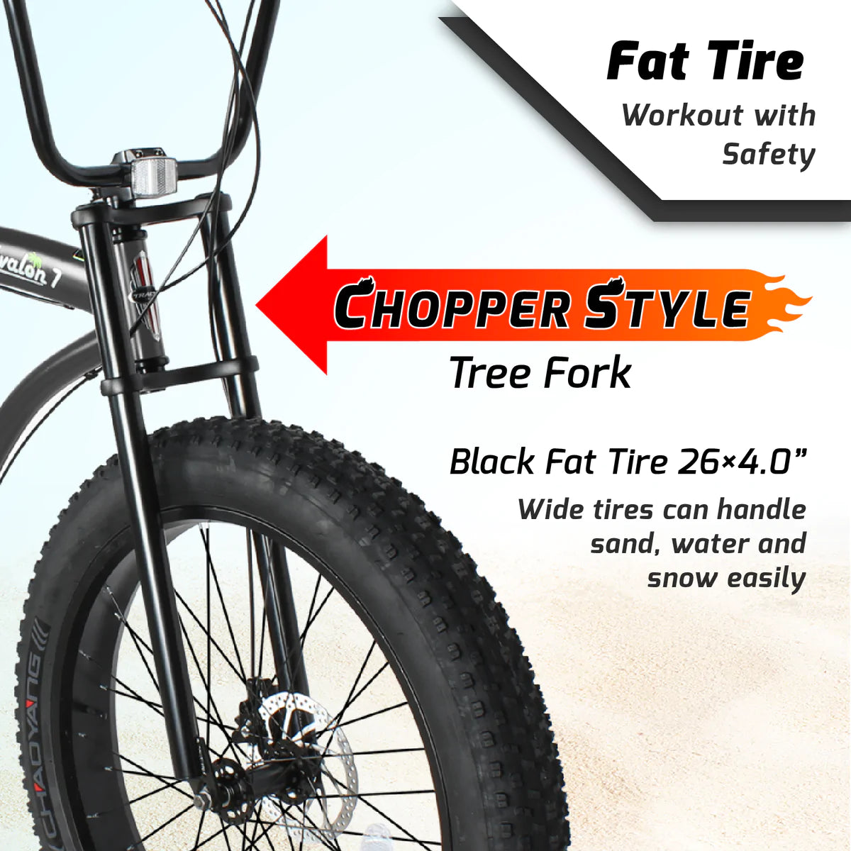 Tracer Avalon GT 26/29" Fat Tire Beach Cruiser Bike - 26" Matte Grey | Beach Cruiser Bikes | Cruiser Bikes | Beach Bikes | 7-Speed | Single Speed | Single Speed Cycle | Adult Bike | Bike Lover USA