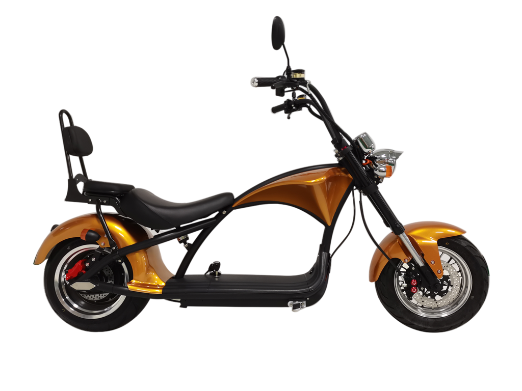 M1 2 Seater 2000W 30Ah Citycoco Electric Scooter - Gold