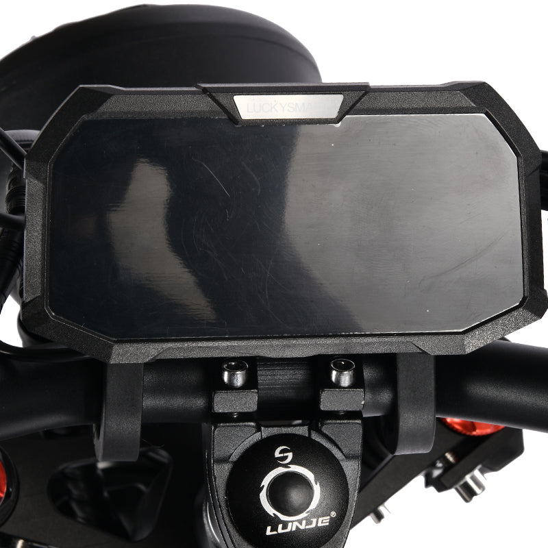 HM-1 Fat Tire Moped Style Electric Bike - Black