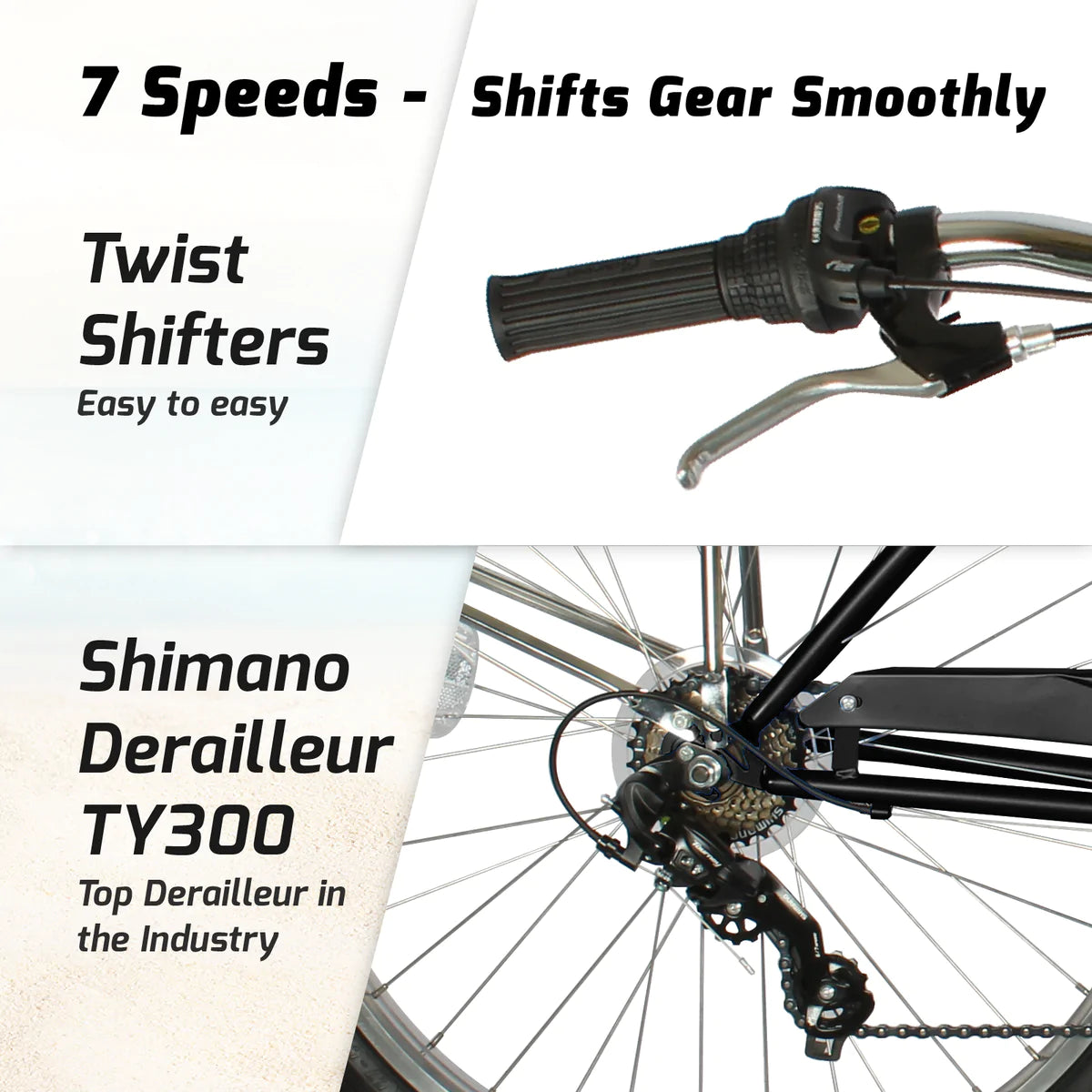Tracer Napa Cruiser Bike 7 Speed for Men