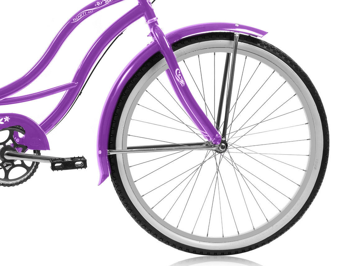 Micargi 24" TAHITI NX3 bike - Purple | Cruiser Bike | Bike Lover USA