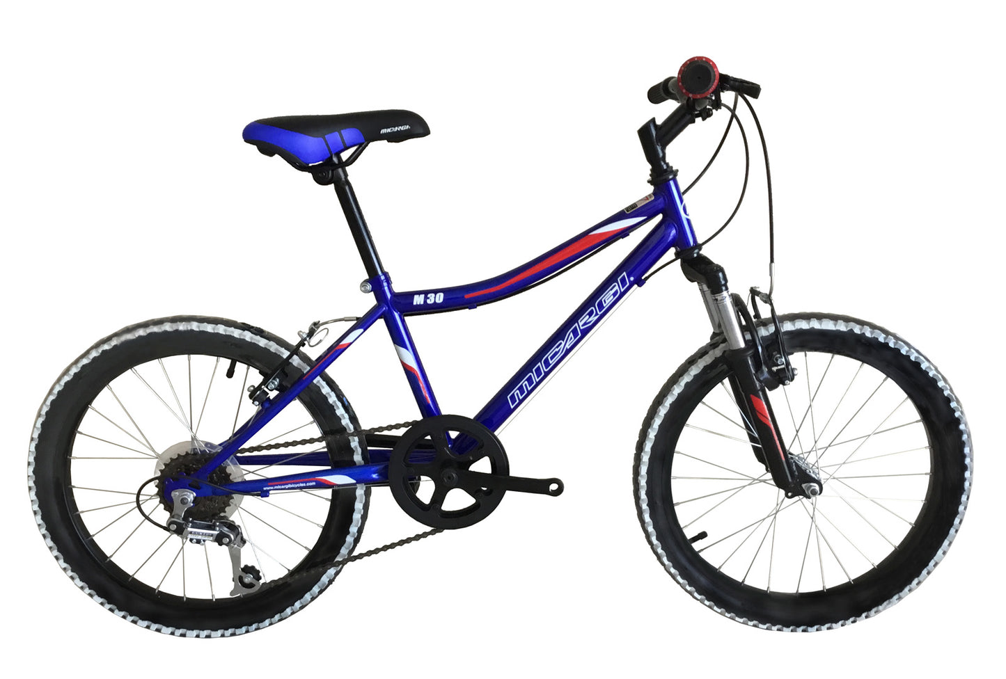 Micargi M30 20" Suspension MTB 12-SP Steel Frame Alloy Rims 36H-Blue