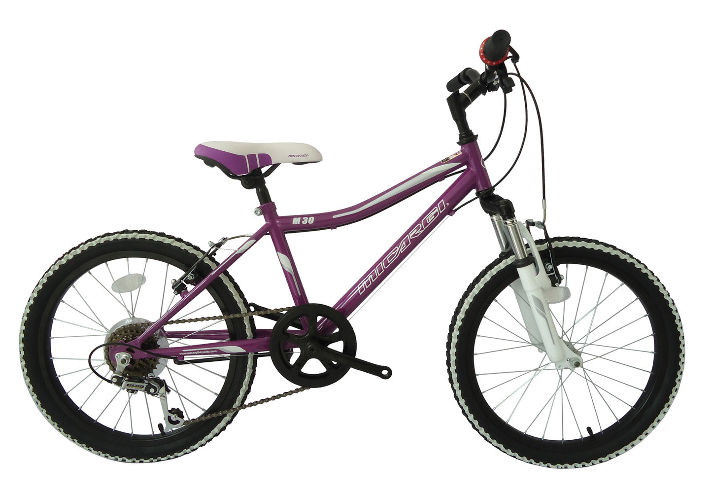 Micargi M30 20" Suspension MTB 12-SP Steel Frame Alloy Rims 36H-Purple