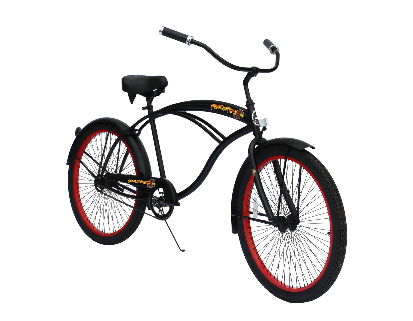 Micargi Predator 26" Oversize Mono Tube Cruiser "Blacked Out" w/ Coaster Brake