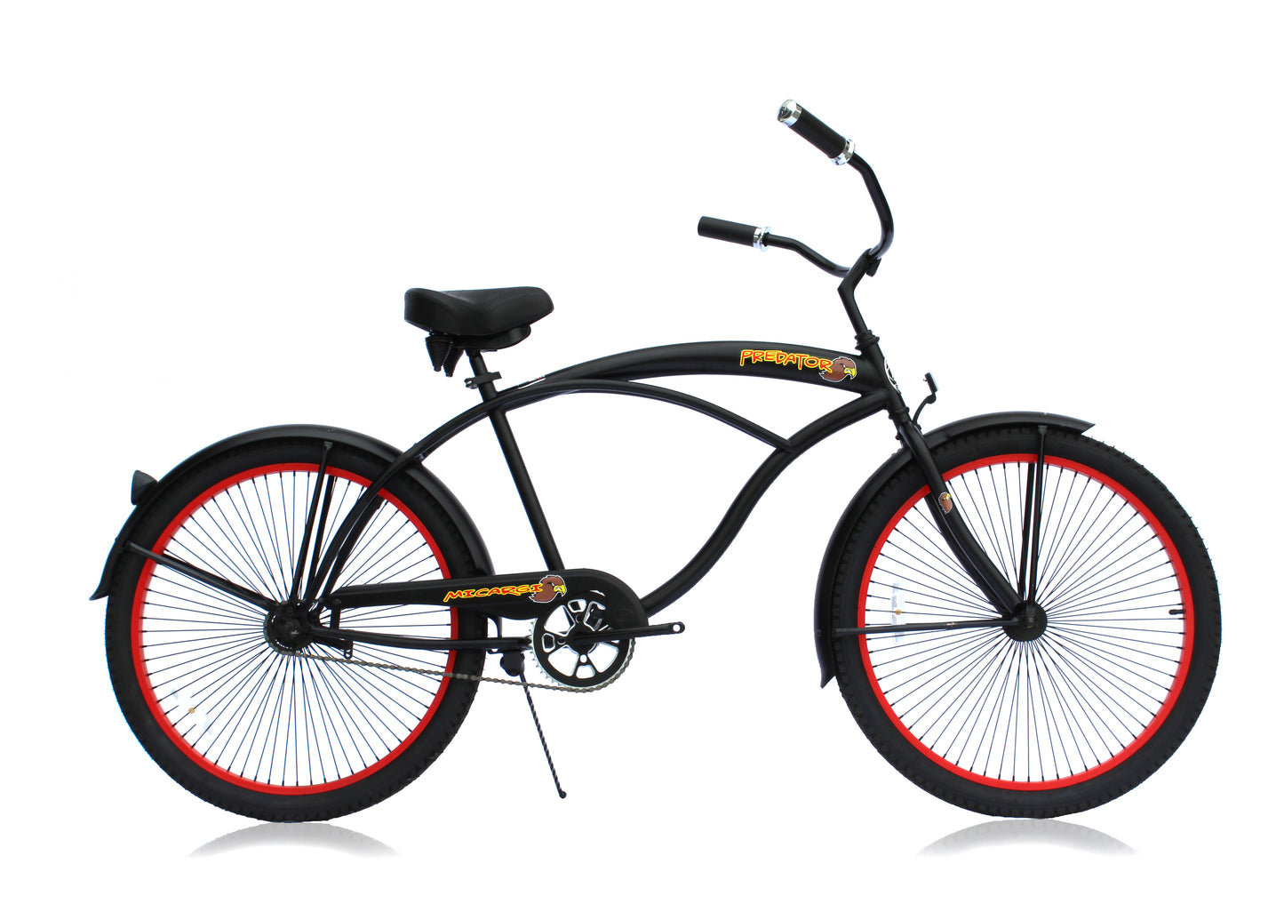 Micargi Predator 26" Oversize Mono Tube Cruiser "Blacked Out" w/ Coaster Brake