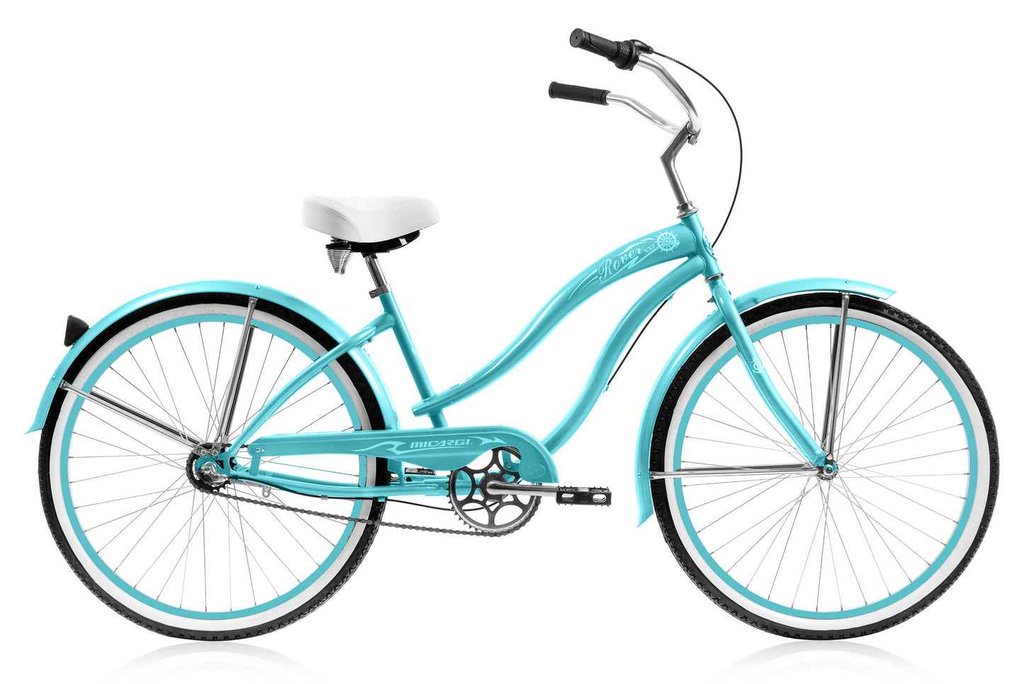 Micargi 24" Large Mono Tube Cruiser w/ Shimano NEXUS INTER 3-Speed Coaster Brake-BabyBlue