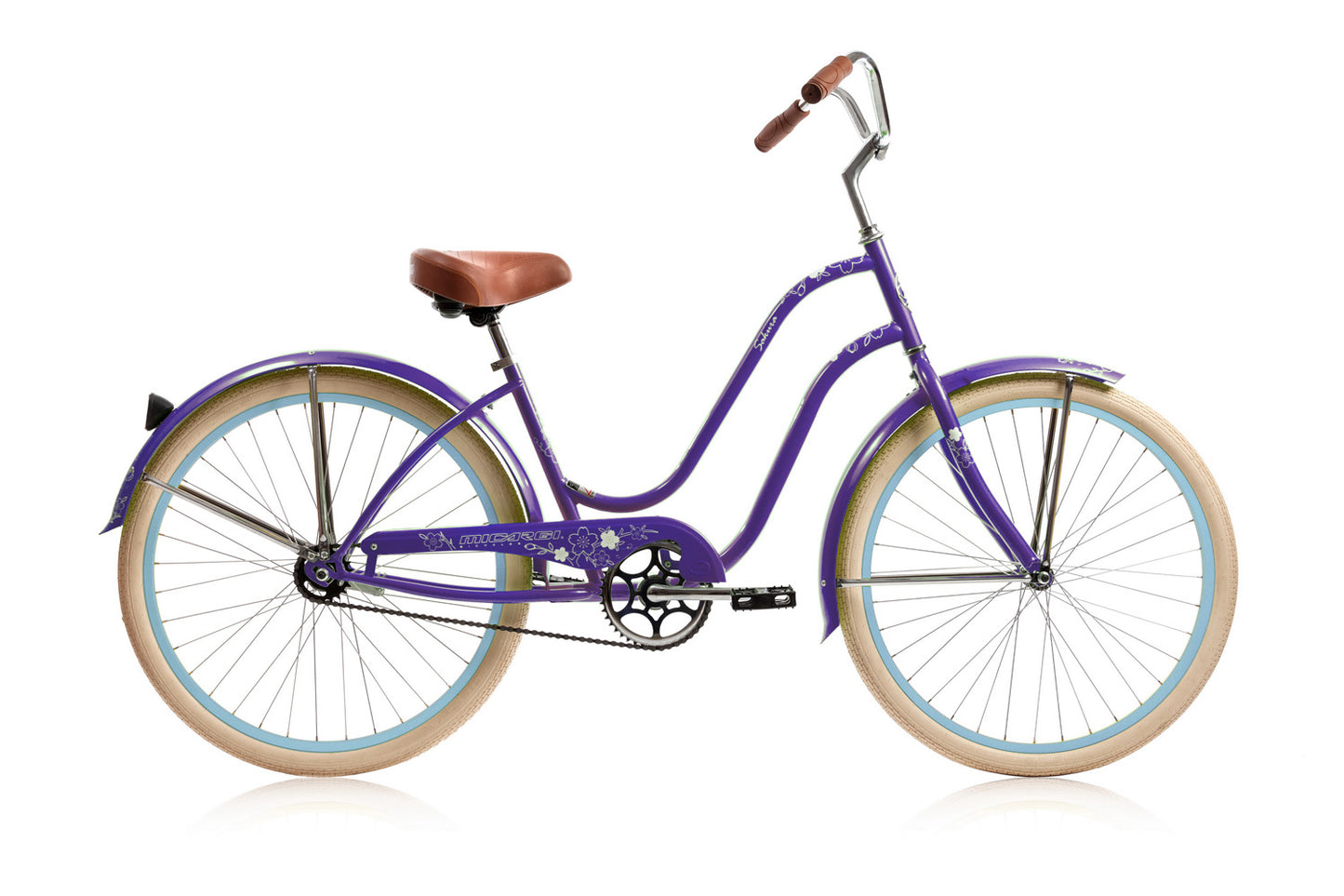 Micargi Sakura 26" Steel frame LADIES cruiser pedal forward w/ Coaster Brake-Purple