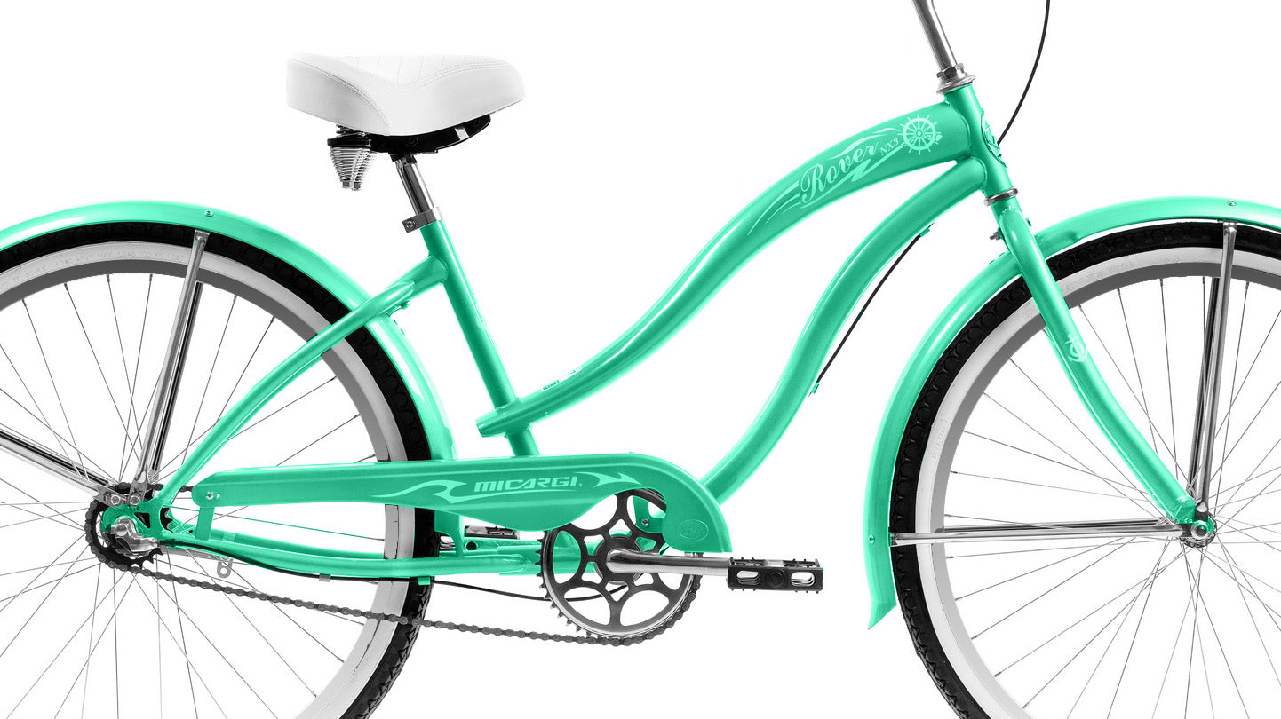 Micargi Rover NX3 26" Large Mono Tube Cruiser w/ Shimano NEXUS INTER 3-Speed Coaster Brake-Mintgreen