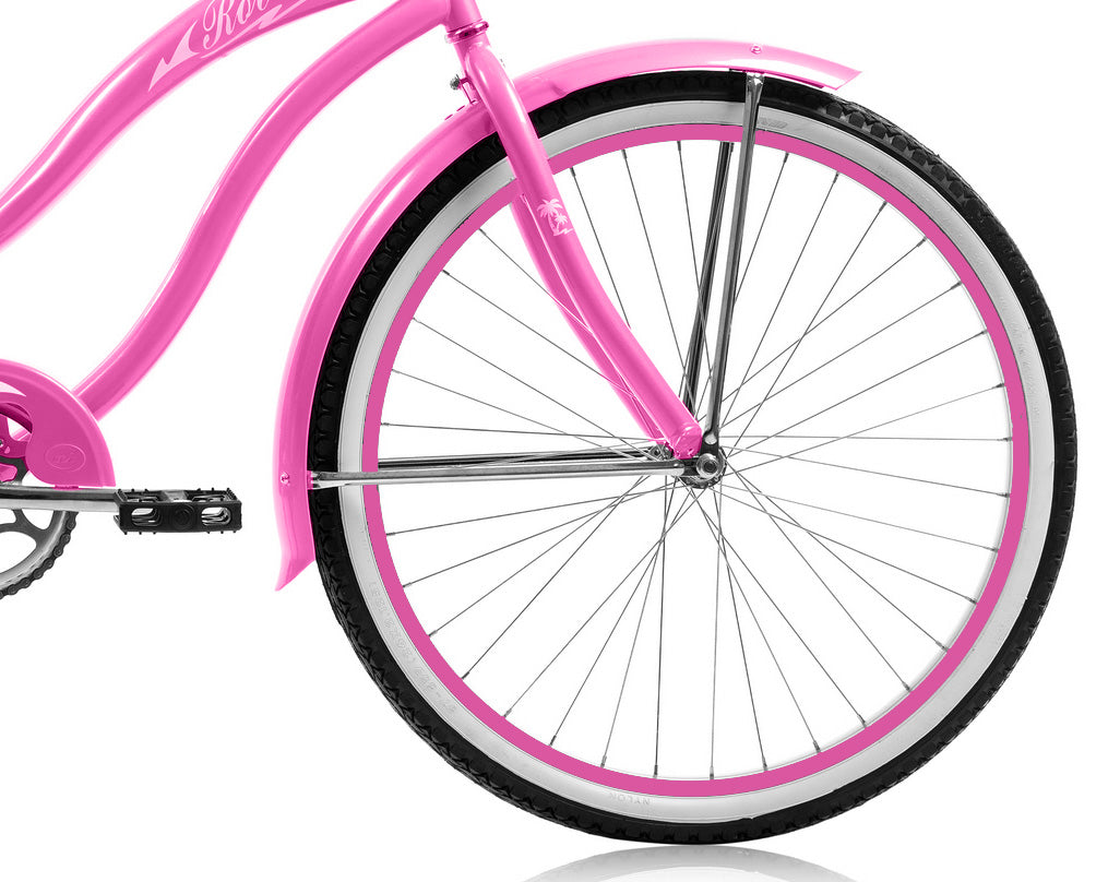 Micargi 26" Large Mono Tube Cruiser w/ Coaster Brake - Pink