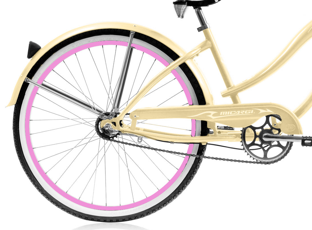 Micargi Rover NX3 26" Large Mono Tube Cruiser w/ Shimano NEXUS INTER 3-Speed Coaster Brake-Vanilla