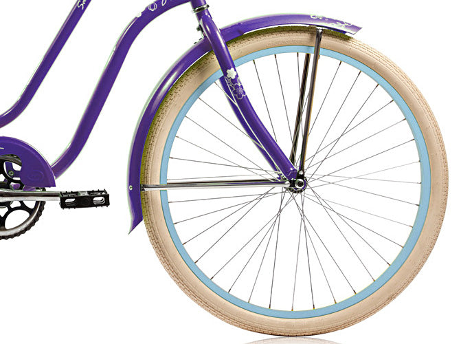 Micargi Sakura 26" Steel frame LADIES cruiser pedal forward w/ Coaster Brake-Purple