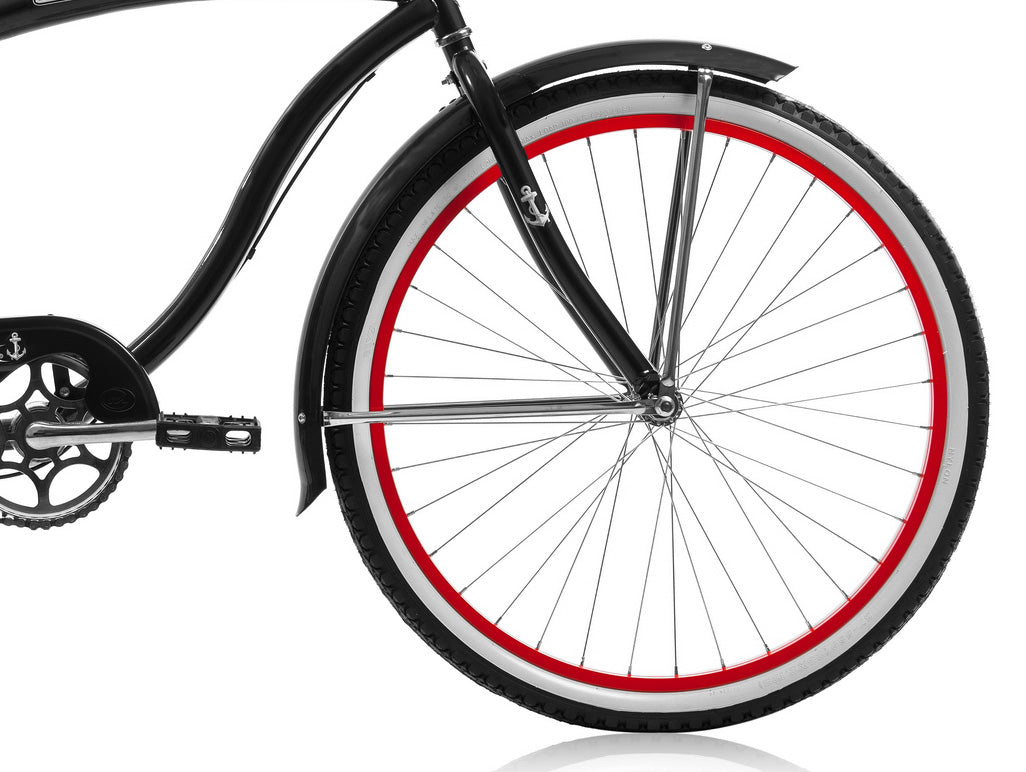 Micargi Rover NX3 26" Large Mono Tube Cruiser w/ Shimano NEXUS INTER 3-Speed Coaster Brake-MBlack