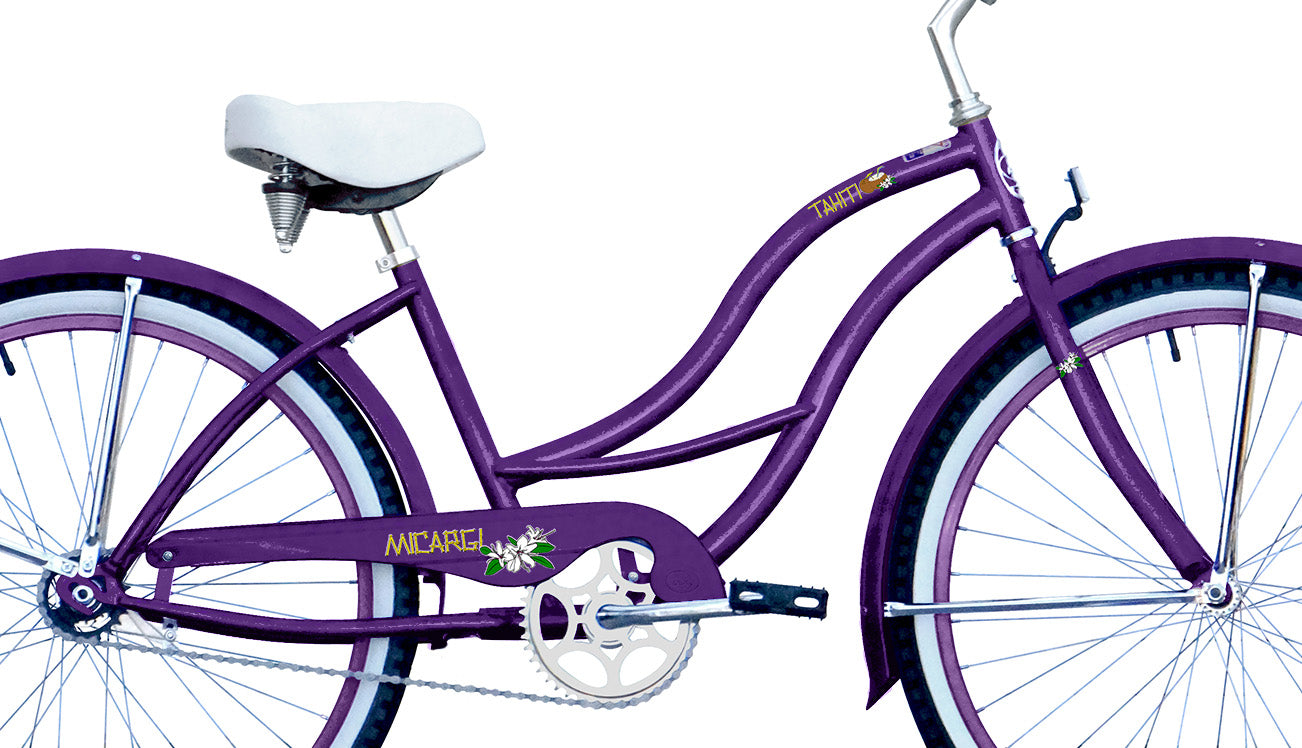 Micargi 26" Cantilever Steel Frame Cruiser w/ Coaster Brake-Purple