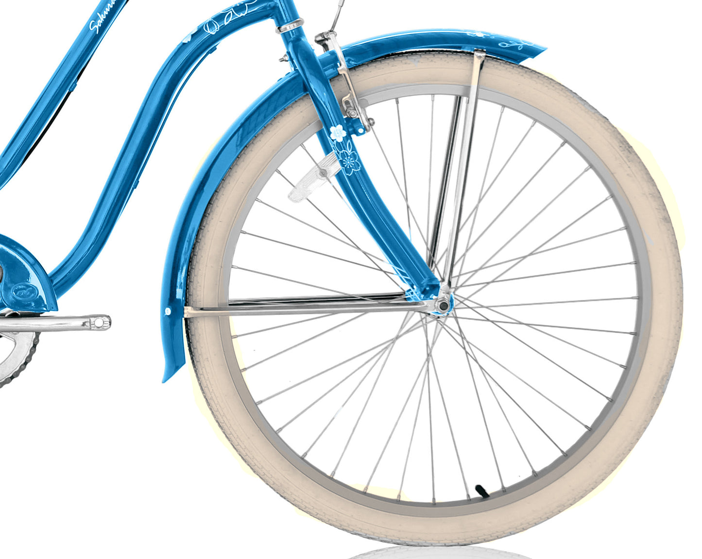 Micargi Sakura 7SP 26" Steel frame LADIES cruiser pedal forward w/ Shimano TX-31-7Speed V-Brake - Dodger Blue