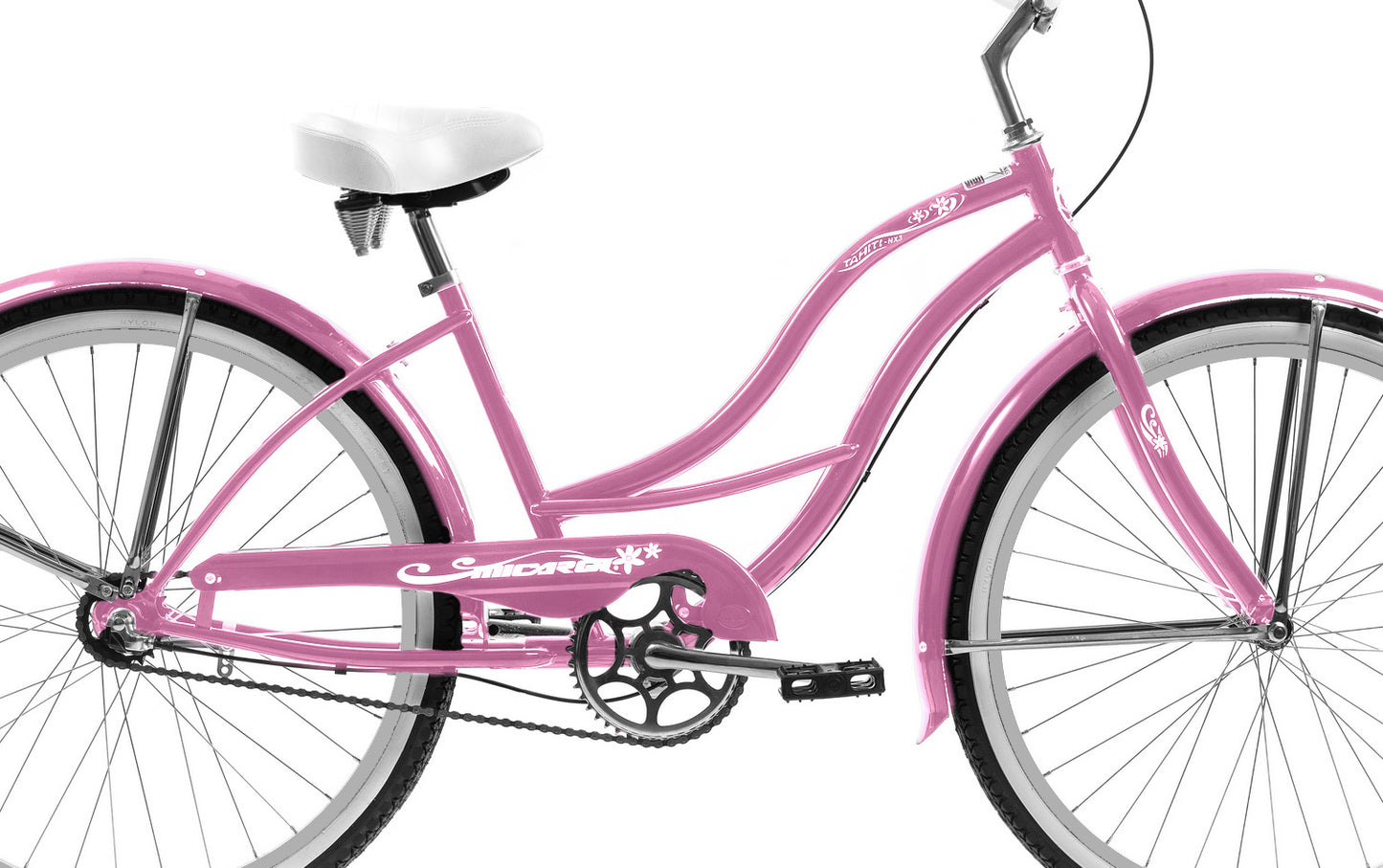 Micargi 26" Cantilever Steel Frame Cruiser w/ Shimano NEXUS INTER 3-Speed Coaster Brake - Pink