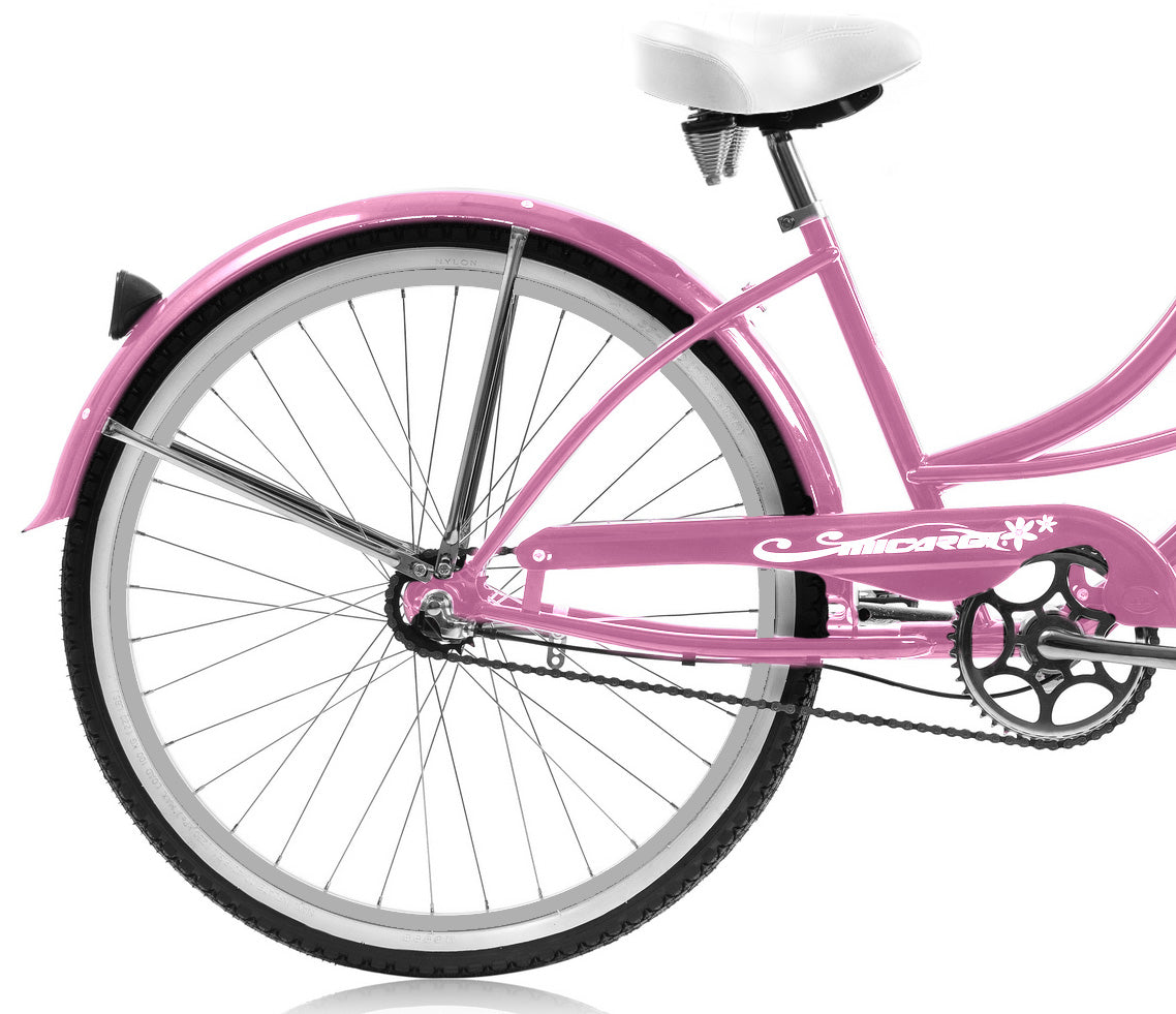 Micargi 26" Cantilever Steel Frame Cruiser w/ Shimano NEXUS INTER 3-Speed Coaster Brake - Pink