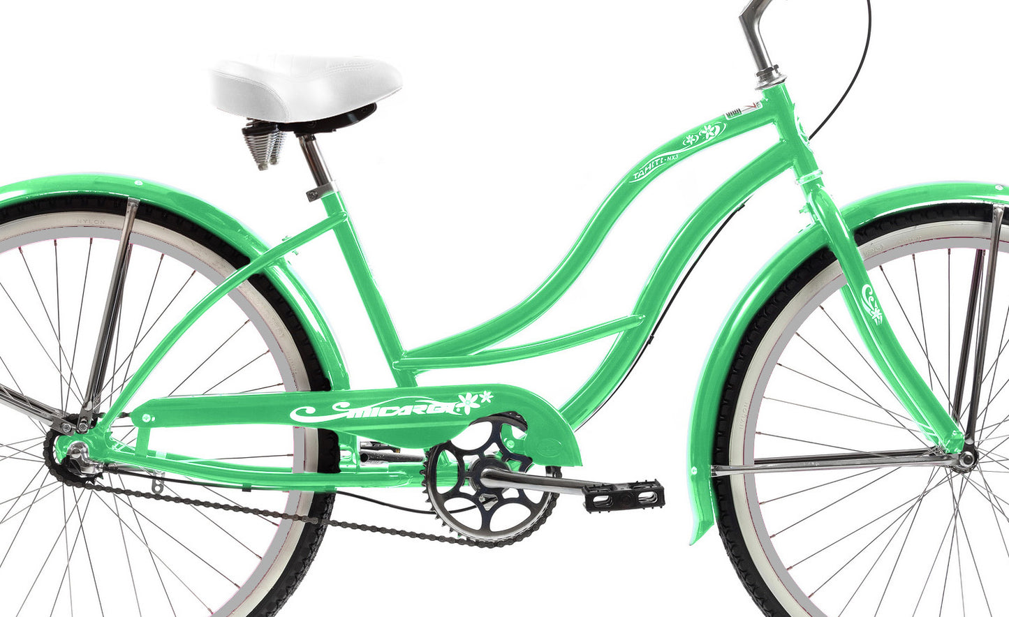 Micargi 26" Cantilever Steel Frame Cruiser w/ Shimano NEXUS INTER 3-Speed Coaster Brake - Mint Green