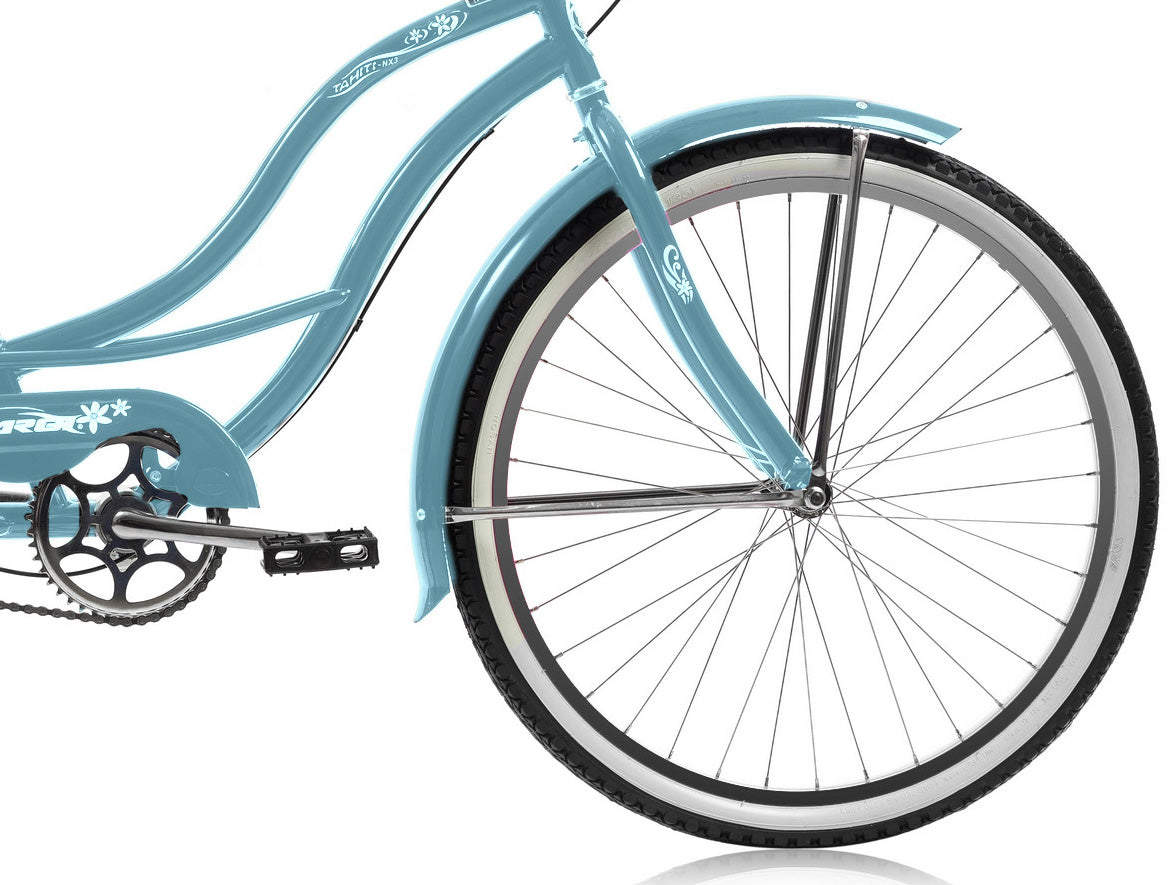 Micargi 26" Cantilever Steel Frame Cruiser w/ Shimano NEXUS INTER 3-Speed Coaster Brake - Baby Blue