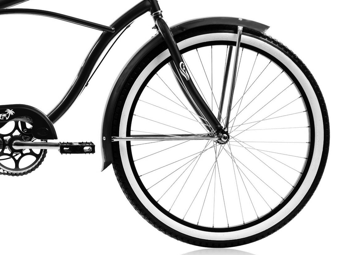 Micargi 26" Cantilever Steel Frame Cruiser w/ Shimano NEXUS INTER 3-Speed Coaster Brake - Matte Black