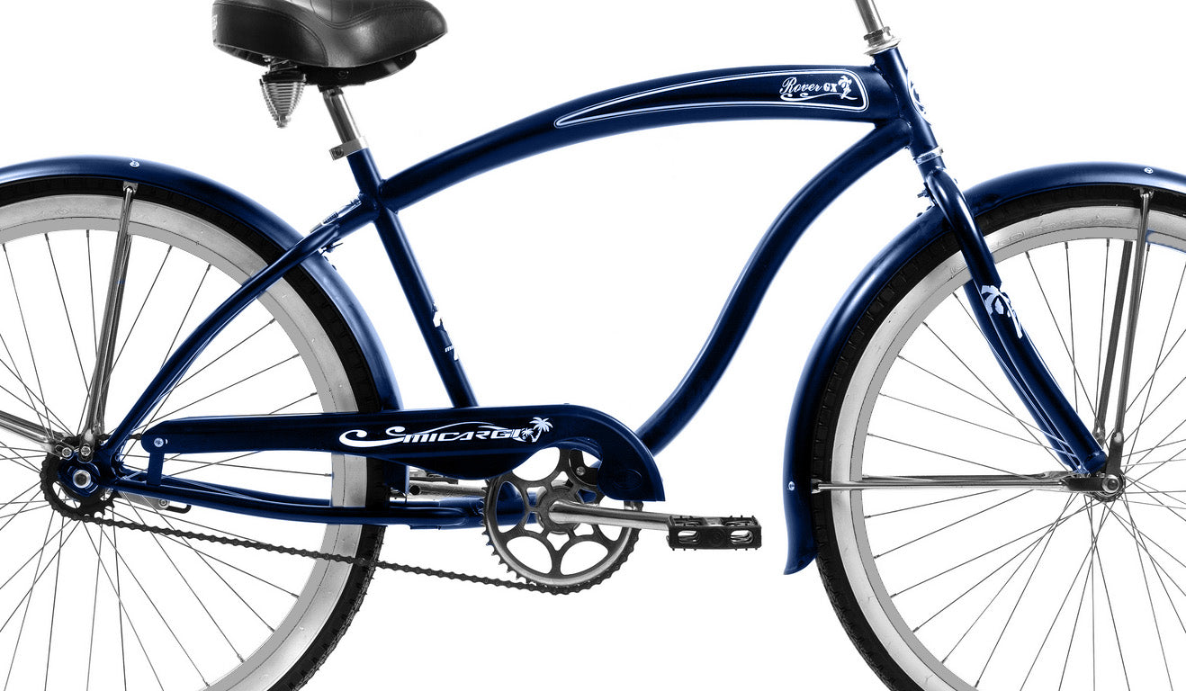 Micargi 26" Large Mono Tube Cruiser w/ Coaster Brake-Navyblue