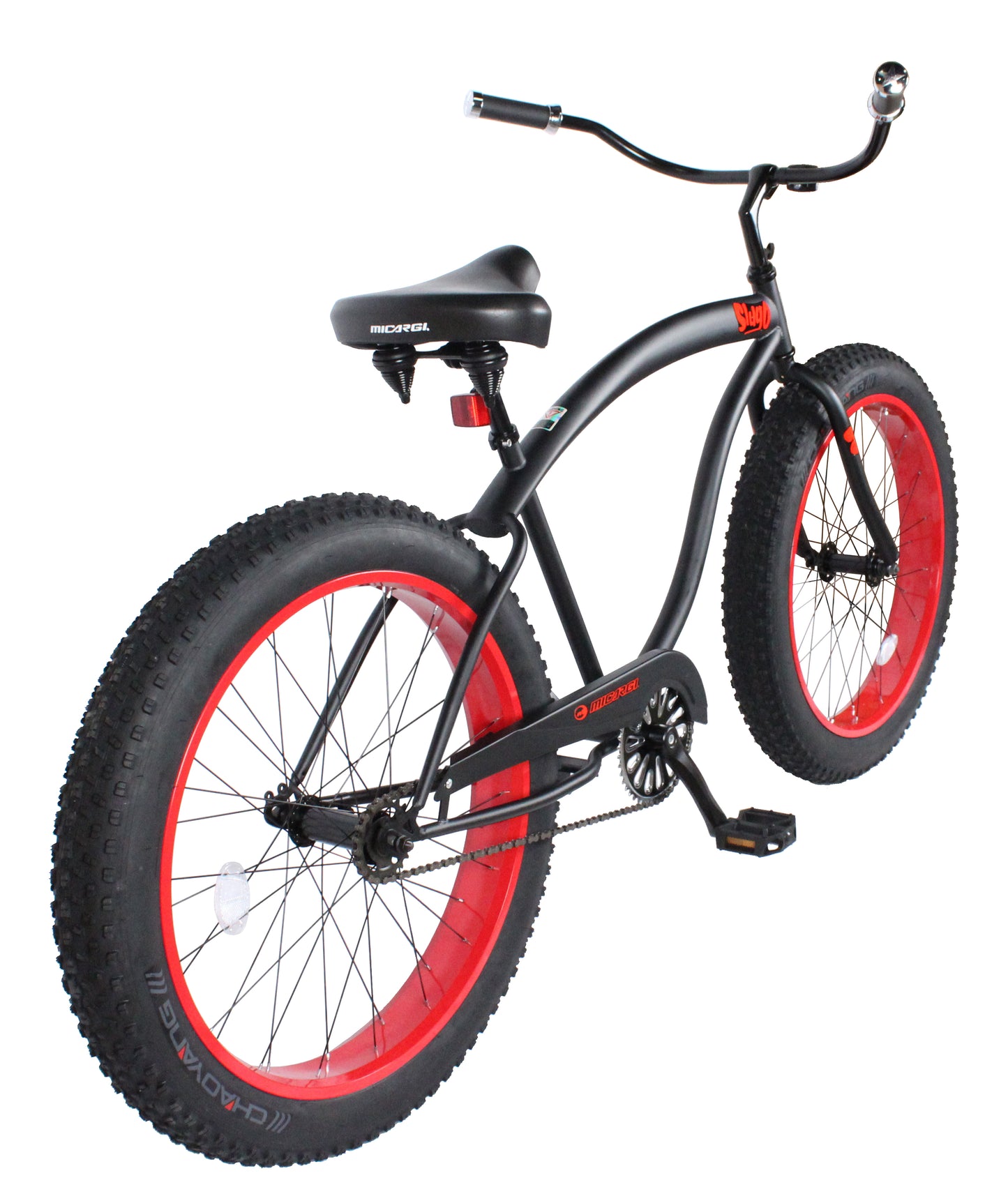 Micargi SLUGO-B 26" Large Mono Tube Cruiser Bike | Fat Tire Bike | Bike Lover USA