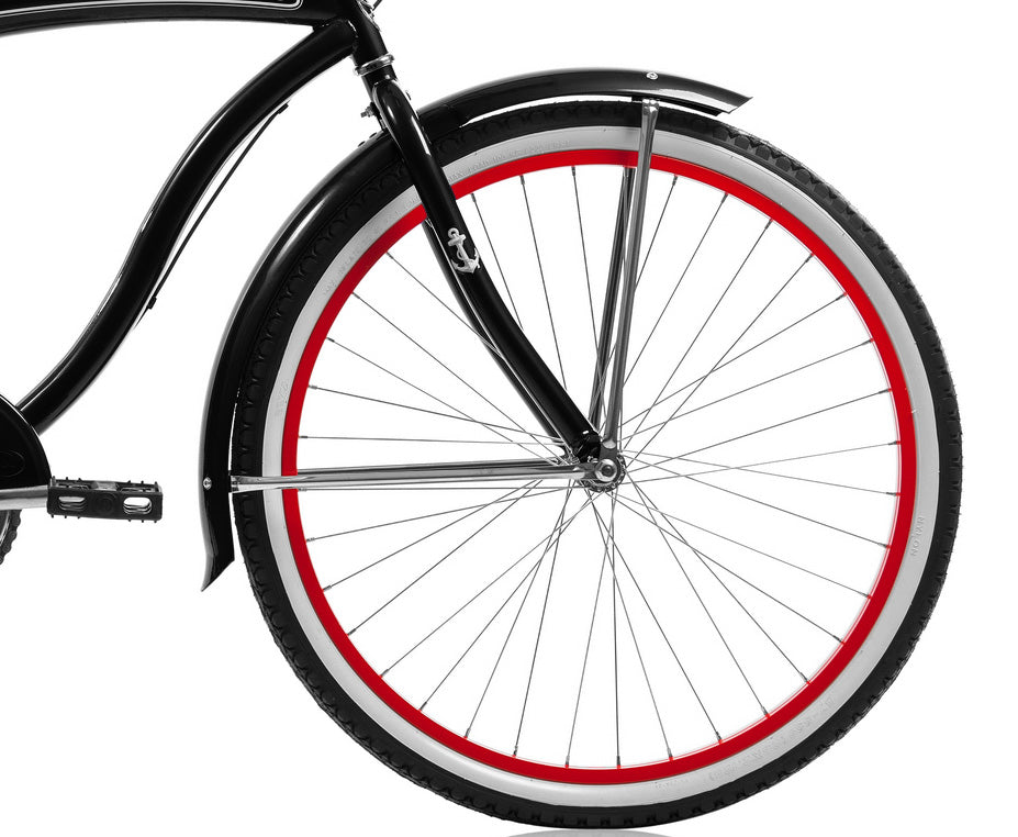 Micargi Rover NX3 26" Large Mono Tube Cruiser w/ Shimano NEXUS INTER 3-Speed Coaster Brake-MatteBlack