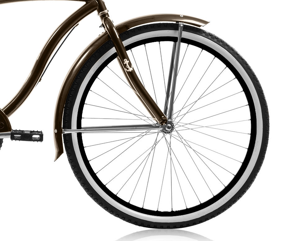 Micargi Rover NX3 26" Large Mono Tube Cruiser w/ Shimano NEXUS INTER 3-Speed Coaster Brake-Brown