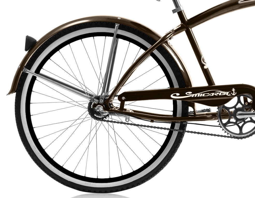 Micargi Rover NX3 26" Large Mono Tube Cruiser w/ Shimano NEXUS INTER 3-Speed Coaster Brake-Brown