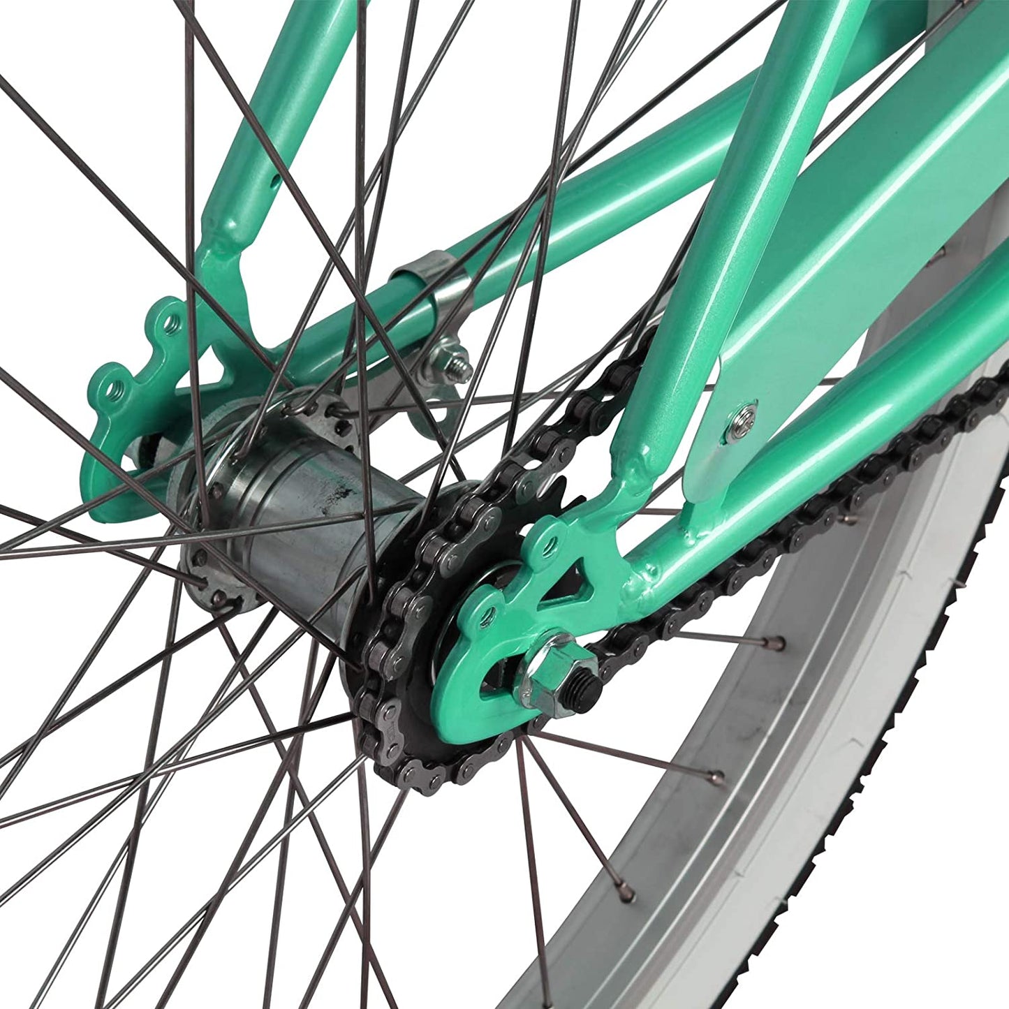 Micargi 24" Cantilever Steel Frame Cruiser w/ Coaster Brake-Mintgreen